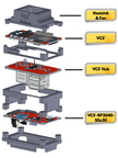 VCS3 Stack labelled red