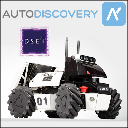 Autodiscovery Robots on the Sundance Stand at DSEI