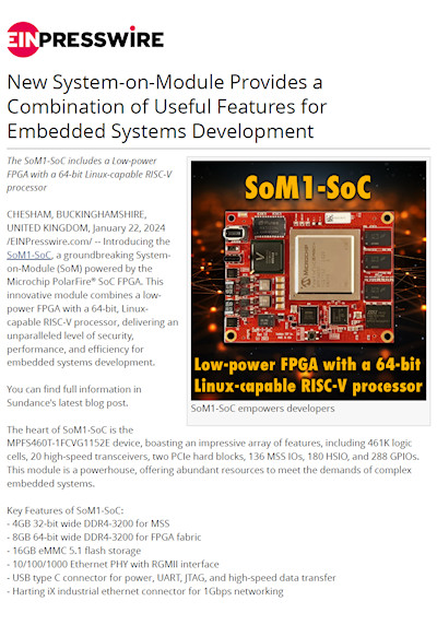 January 2024: SoM1-SoC