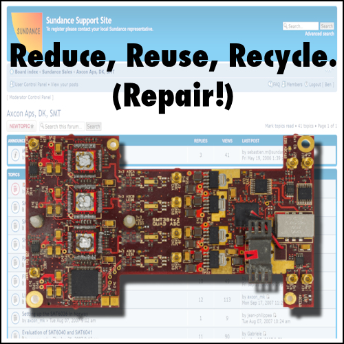 Repair of boards from 2007