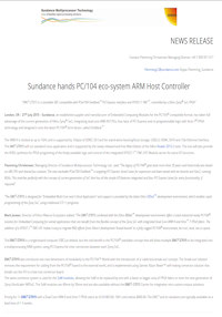 July 21 2015  – Sundance hands PC/104 eco-system ARM Host Controller