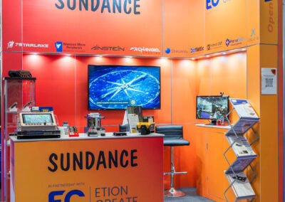 Sundance's signature orange stand