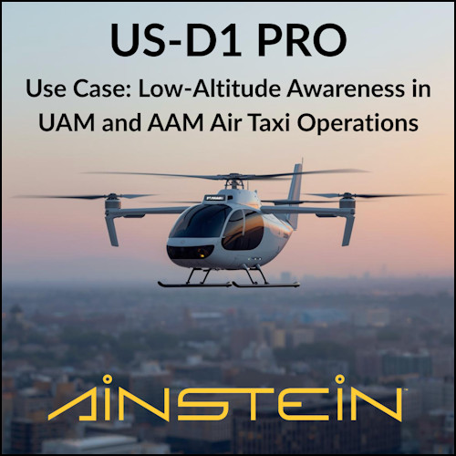 Use Case: US-D1 Pro Radar Altimeter for Low-Altitude Awareness in UAM and AAM Air Taxi Operations
