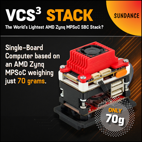 VCS³ Stack: The World’s Lightest AMD Zynq MPSoC SBC Stack?